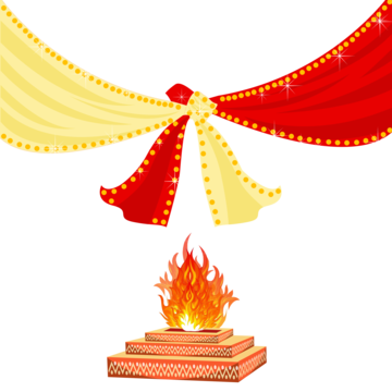 pngtree-indian-wedding-saree-dhoti-knot-symbol-hindu-mandap-design-havan-and-png-image_12296175