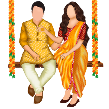 pngtree-indian-wedding-yellow-swing-girl-and-boy-for-haldi-ceremony-bride-png-image_6605055
